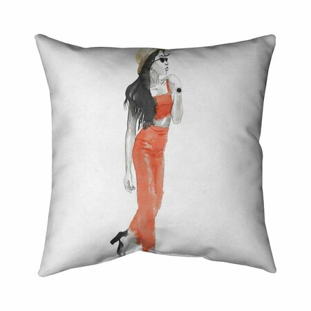 BEGIN HOME DECOR 26 x 26 in. Strike The Pose-Double Sided Print Indoor Pillow 5541-2626-FA43